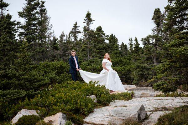 Wedding Portraits Acadia National Park