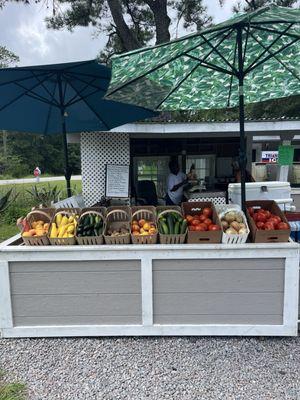 Wonderful produce and seafood