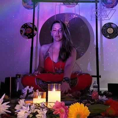 Emma, Leading the Monthly Full Moon Ceremony at YANA Creativity and Wellness Center