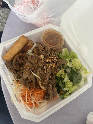 Grilled beef vermicelli