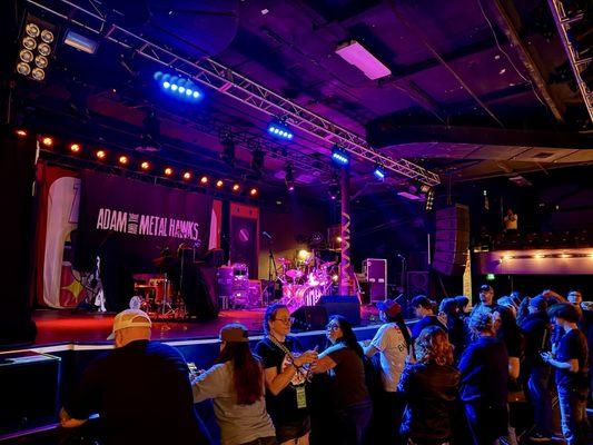 Stage before an opening band