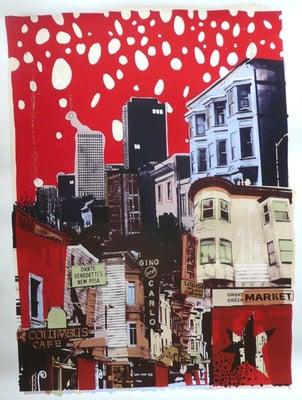 Screen Print on Paper by Hilary Williams