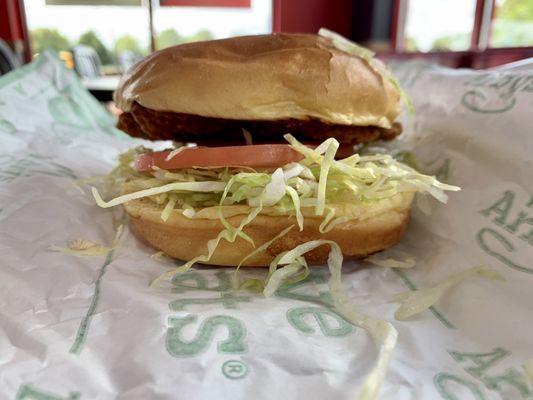 The bun wasn't crushed!