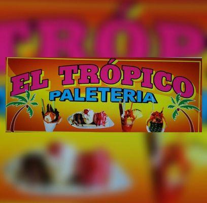 The logo with some of the foods they serve