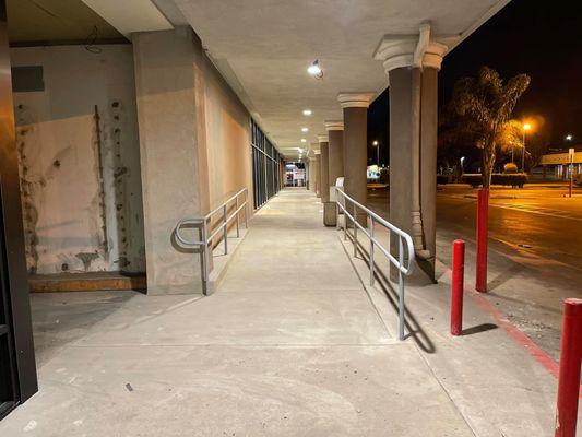 Fabricated ramp railing for customer