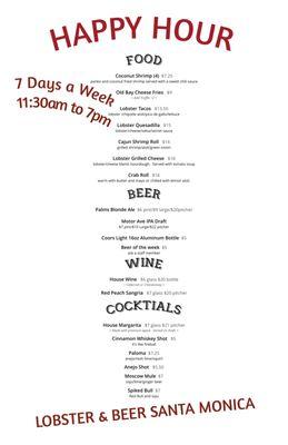 Happy Hour 7 Days a Week