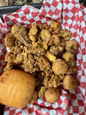 Mixed chicken gizzards and #39 Fried Gizzard Liver Mix