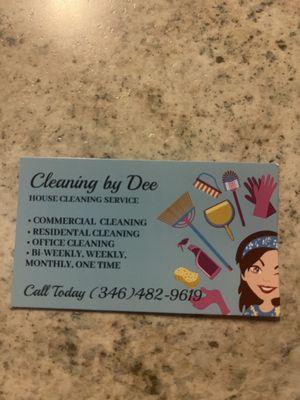 Cleaning by Dee