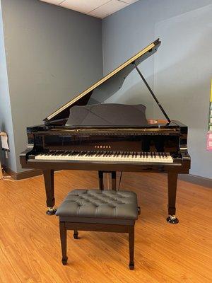 Just got this beauty in. So happy to have a Yamaha C7 in the studio. Students get to perform on it during each lesson.