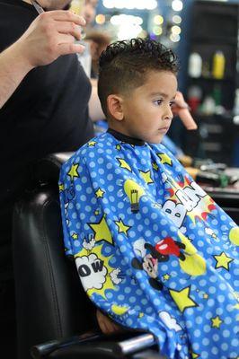 My sons love getting hair cuts here. The barbers are all very talented and creative. We are never disappointed. Haircut by Isaac