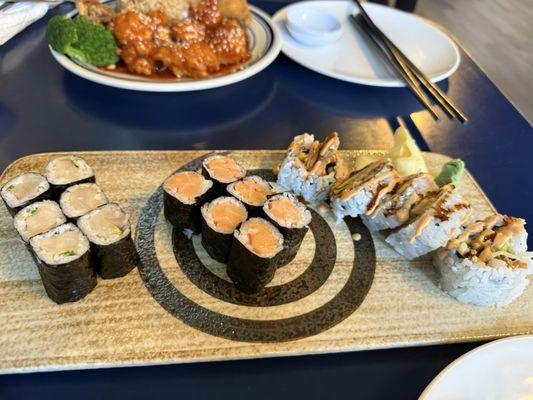 3roll maki lunch very fresh and tasty