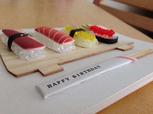 Sushi Happy Birthday card