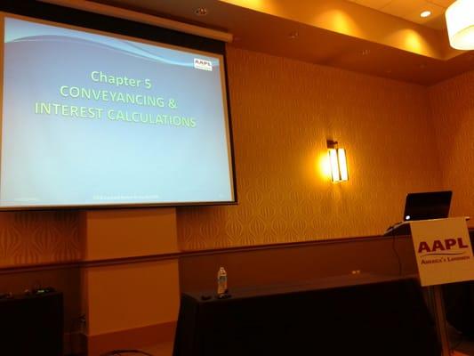 Great venue for classes.