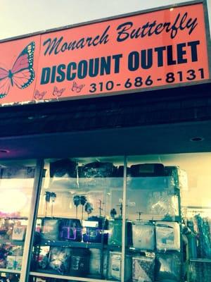 Front of store facing Carson St.