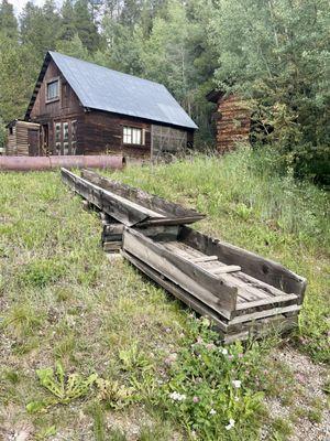 Historic structures left from Breckenridge Gold Rush