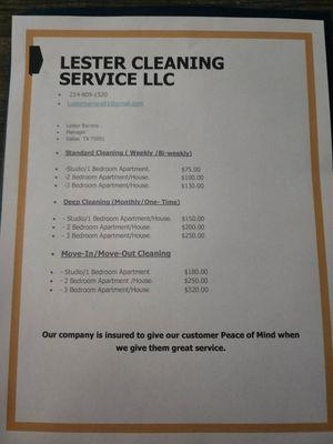 Lester's Cleaning Service