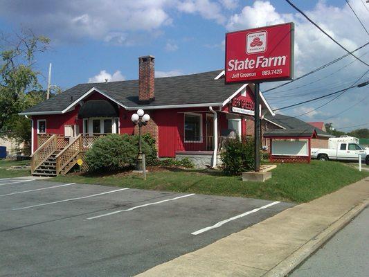 Jeff Greeson offering State Farm auto, home, renters and life insurance.