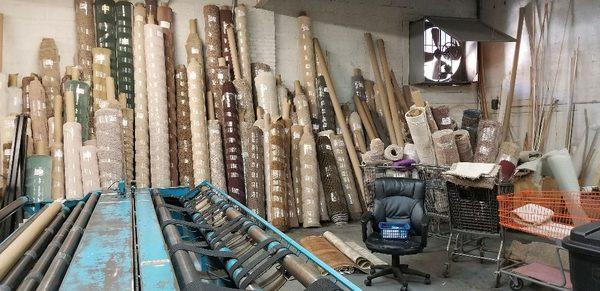 We have all different sizes and types of carpet and vinyl remnants.