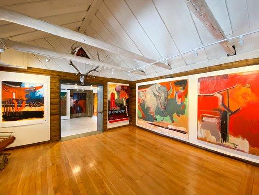 Gallery space in a classic western-style building just off Town Square.