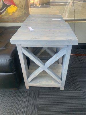 Hand crafted end table
