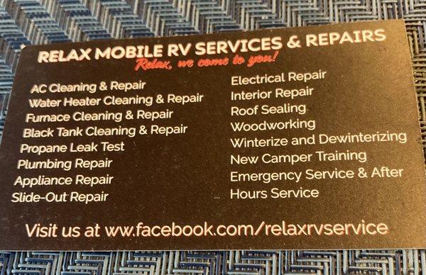 Relax Mobile RV Service