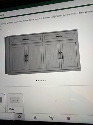 Buffet HITHOS 63" W Large Sideboard Buffet Cabinet with Storage, Modern Coffee Bar Cabinet with Drawers, Long Kitchen Sideboard Amazon