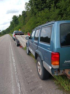 Countryside Auto came and towed my jeep 3hrs away from home to fix it for me..