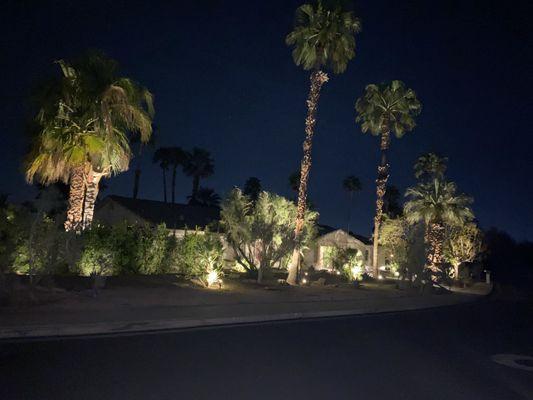 Completed our lighting installation.