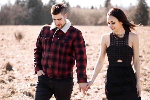 Beautiful field behind the barn