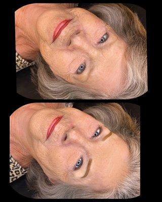Who say's 80 is to old for a new set of Powder Brows? Look at this beauty!!