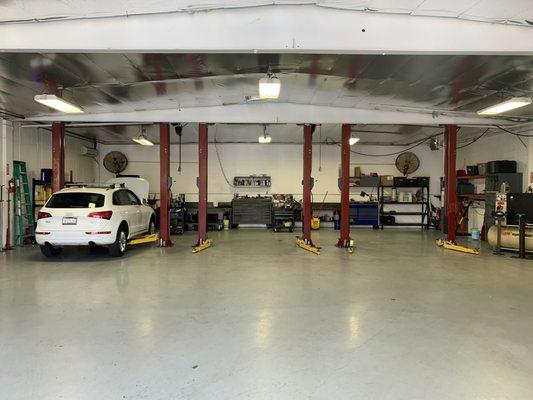 Clean and organized auto care facility