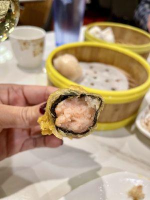 Inside the Crabmeat Wrap with Seaweed