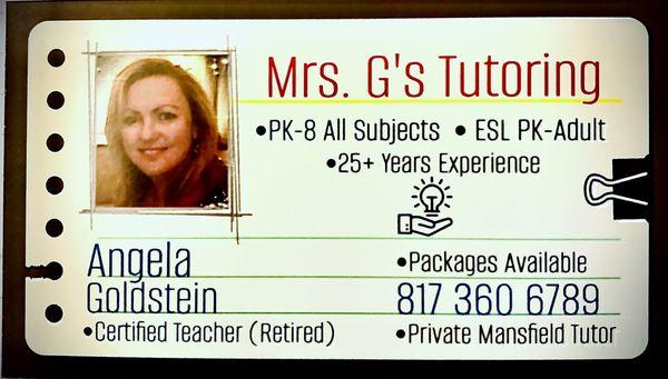 Mrs. G’s Tutoring