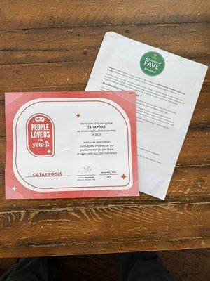 Thanks to our customers