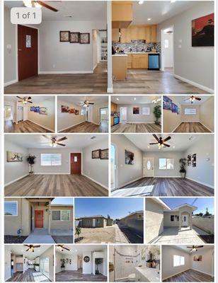 Frond House: 3Beds/ 1baths; 874 Sqft. Completed Remodel. Back House: 2 Beds/2 baths; 800 Sqft. Brand New.