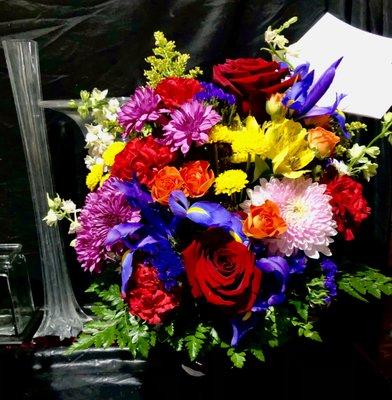 I always call several days early, let them know a general preference from their examples on their
Website. They're great!