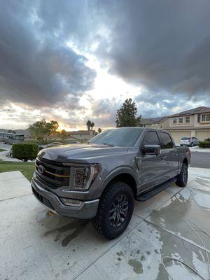 2023 F150 Tremor freshly detailed and Ceramic Coated by Josh at Vortex Auto Detail.