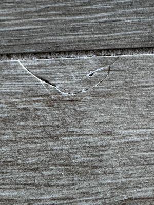 Hollow tiles starting to crack