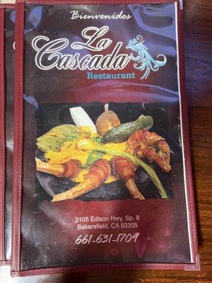 Menu. The guys next to us actually had a thing on the table that looked exactly like this picture.