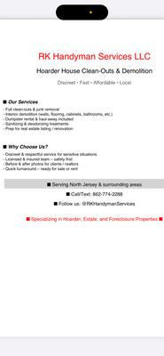 RK Handyman Services