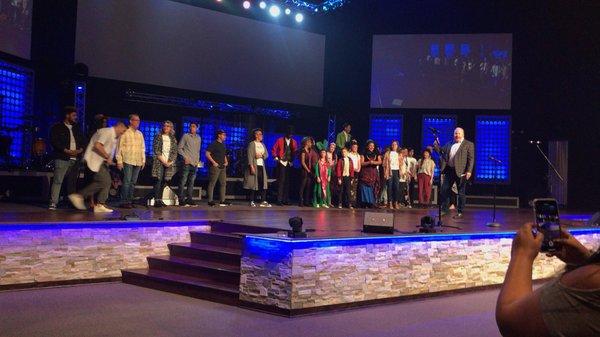 Fine arts performance at church