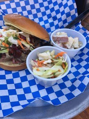 Great sides- the potato salad was great!