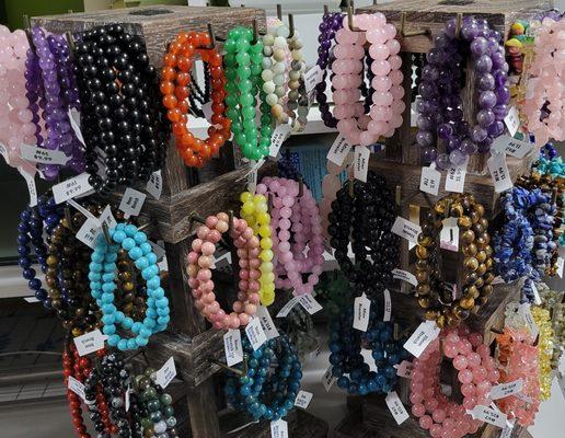 Beautiful Gemstone Stretch Bracelets available