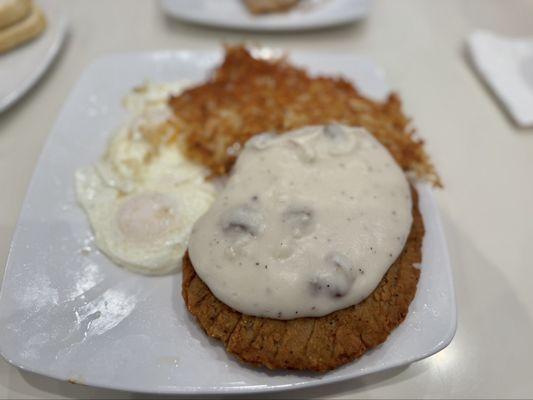 Country-Fried Steak and Eggs