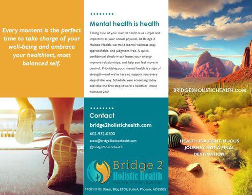 Take control of your well-being today! Explore how our holistic approach to mental health can make a difference in your life.