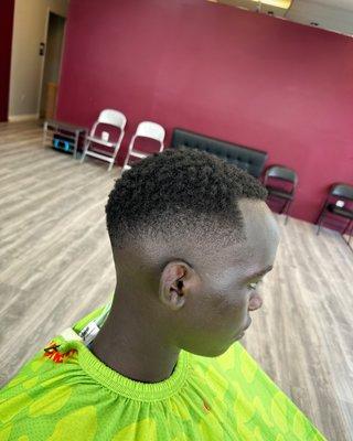 Mid fade haircut