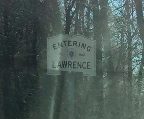 Entering Lawrence, MA