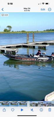 Member Docking After Fishing @ Private Docks.