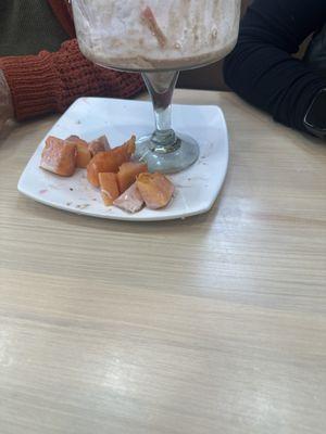 Mala experiensa papaya dura sin sabor