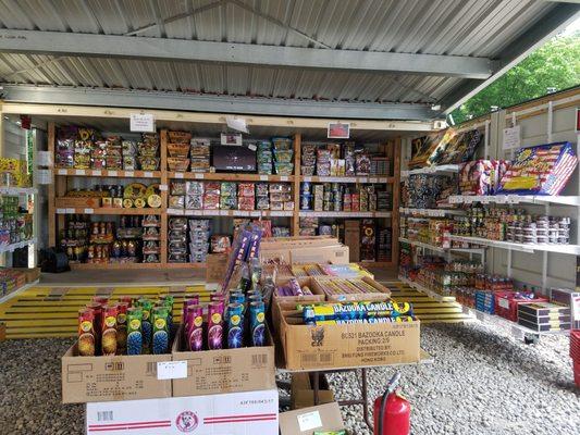 They have mortars and cakes, for big shows